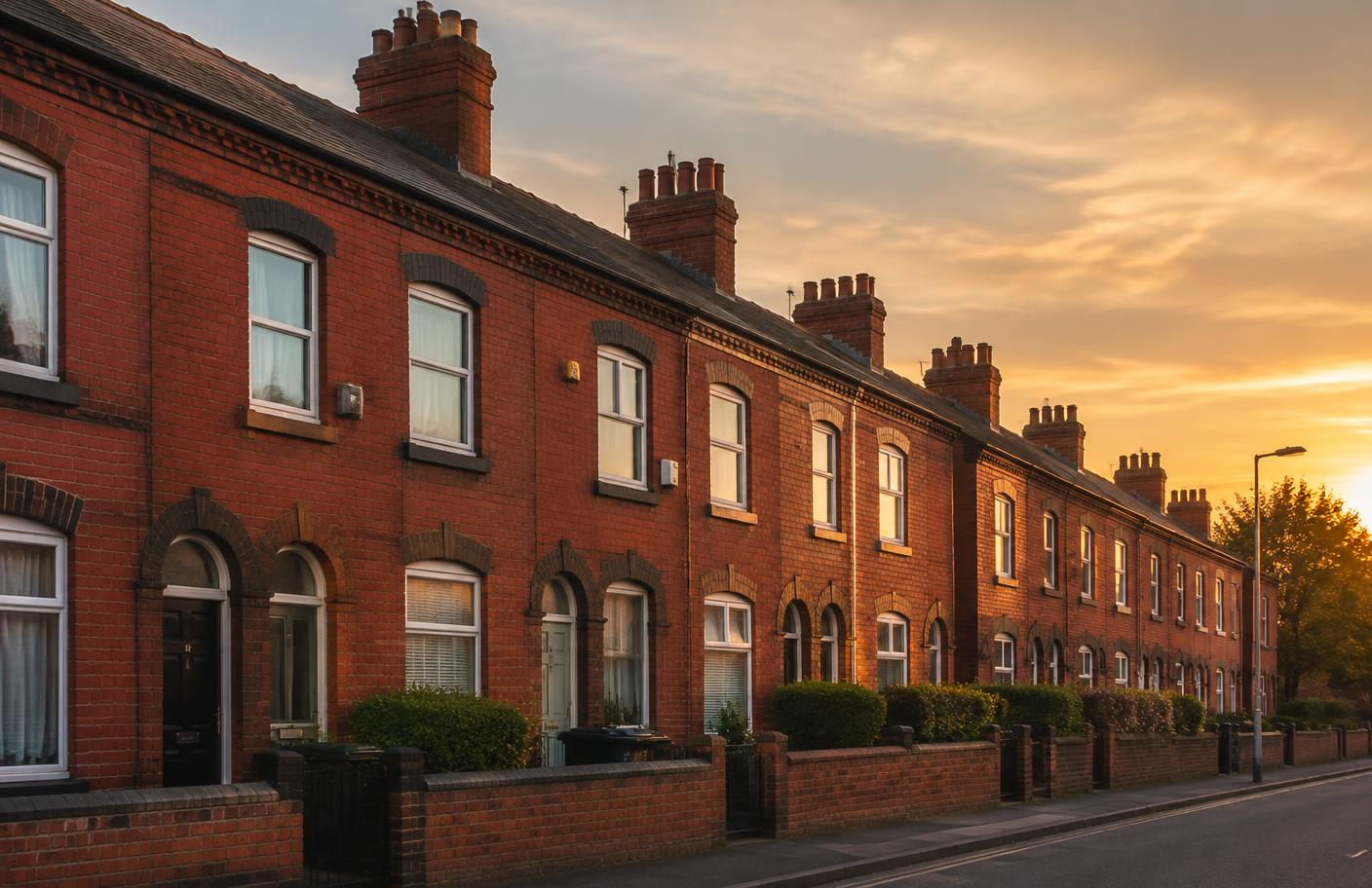 Terraced houses in Greater Manchester